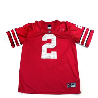 Nike Team Ohio State Buckeyes 2 Youth Size M Osu Football Home Red Jersey