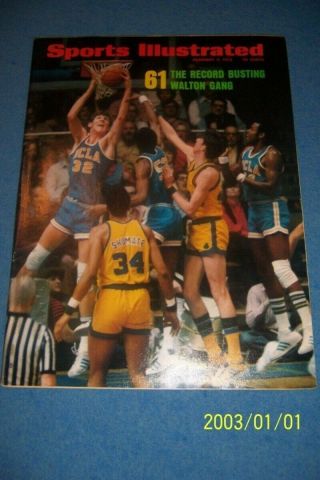 1973 Sports Illustrated Ucla Bruins Vs Notre Dame Walton No Label John Shumate