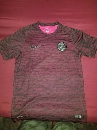 Nike Dri Fit Paris Saint Germain Psg Soccer Jersey Shirt Size Medium Men