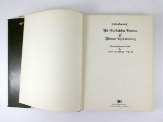 The Forbidden Erotica of Thomas Rowlandson 1756 - 1827 by Kurt Von Meier 1970 2