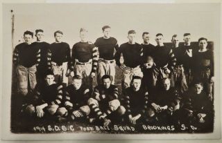 1914 South Dakota State Football Real Photo Postcard