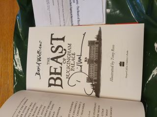 The Beast of Buckingham Palace SIGNED First Edition - David Walliams with proof 2