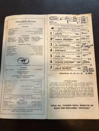 Collectible 1978 Kentucky Derby Program - 104th Race w/ Horses Affirmed & Alydar 3