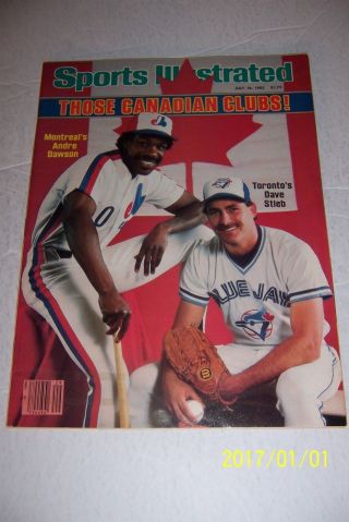 1983 Sports Illustrated Montreal Expos Andre Dawson No Label Toronto Dave Stieb