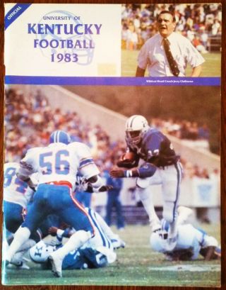 1983 And 1984 Kentucky Wildcats Football Media Guides Hall Of Fame Bowl