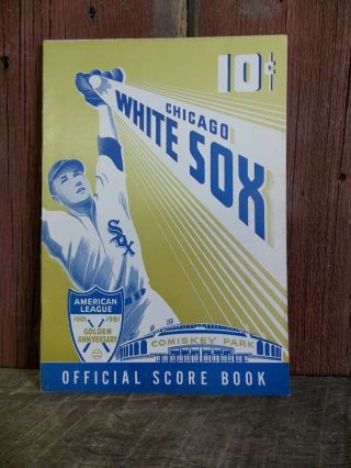 Chicago White Sox Score Card Programs White Sox Vs Cleveland Indians 1951