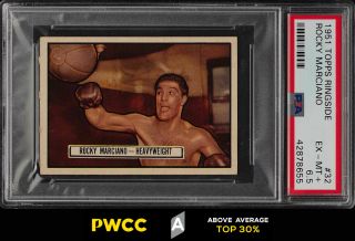 1951 Topps Ringside Boxing Rocky Marciano Rookie Rc 32 Psa 6.  5 Exmt,  (pwcc - A)