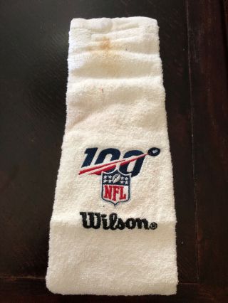 Wilson Nfl 100 Towel (game Lions Vs Chiefs 9/29/19 From Lions Sideline)