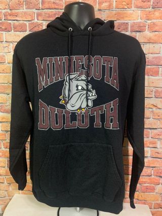 Champion Umd University Minnesota Duluth Bulldogs Ncaa Hooded Sweatshirt Large