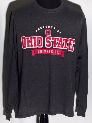 Property Of Ohio State University Buckeyes Osu Champion Large Long Sleeve Shirt
