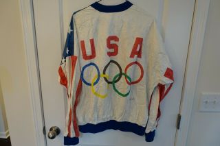 Vintage 80s Olympics Team USA General Mills Tyvek Windbreaker Jacket,  XL 2