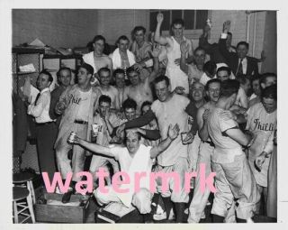 1950 Philadelphia Phillies Nl " Pennant Winning Celebration " 8x10 Photo