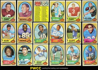 1970 Topps Football Hi - Grade Complete Set Namath Unitas Starr Simpson Rc (pwcc)