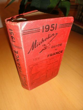 1951 Michelin Guide To France Col Maps Illus Hotels Restaurants Print