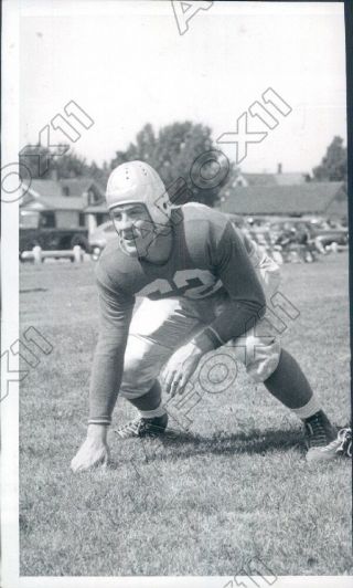 1943 Detroit Lions Football Player Fullback Guard Bill Kennedy Press Photo