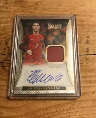 2016 - 17 Select Soccer Christiano Ronaldo Auto 26/50 Patch Autograph Portugal