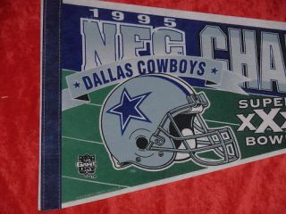 1995 Dallas Cowboys Football Nfc Champs Pennant