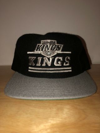 Vintage Los Angeles Kings Nhl Starter Black Snapback Hat