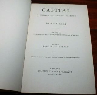 Capital Vols II and III by Karl Marx by Charles Kerr 3