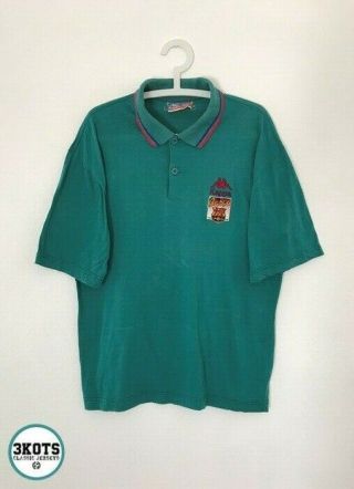 Barcelona Fc 1992/95 Kappa Polo Football Shirt L Mens Vintage Soccer Jersey