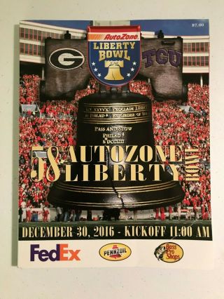 2016 Liberty Bowl - Georgia Bulldogs Vs Tcu Horned Frogs Football Program