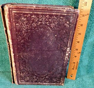 1863 1st Ed Leather Book - History Of The Civil War In America By John Abbott