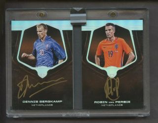 2018 Panini Eminence Soccer Booklet Dennis Bergkamp Robin Van Persie 5/10