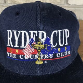 VIntage Ryder Cup The Country Club 1999 Brookline MA Golf Tournament Hat 2