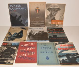 10 X Wwii Booklets Hmso Bomber Command Eighth Army Battle Britain Fleet Air Arm