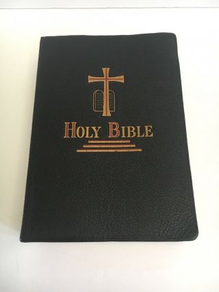 The Catholic Edition Of The Holy Bible Leather 1957 Fine Art Edition
