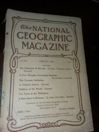 February 1908 National Geographic Alexander Graham Bell Eugenics