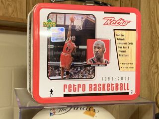 Rare Upper Deck Retro Lunch Box Michael Jordan 23 On One Side & 45 On Other.