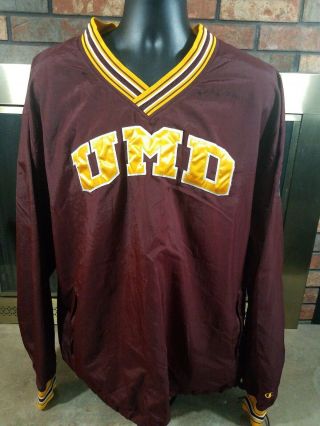 Vintage Champion Umd University Of Minnesota Duluth Bulldogs Ncaa Jacket Mens Xl