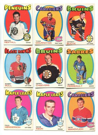 1971 - 72 Opc O - Pee - Chee Hockey Complete Set 1 - 264 No Dryden Rc Mid - Higher Grade