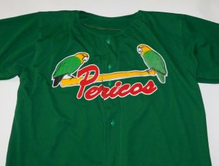 Vtg Game Worn PERICOS 5 Unknown Mexican MEXICO Beisbol Baseball Jersey Men ' s L 3