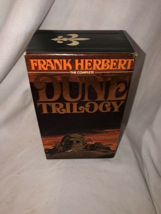 Frank Herbert Dune Trilogy Boxed Set Pb.  1975 Later Print,  Destination Void