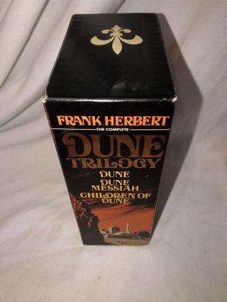 Frank Herbert DUNE Trilogy BOXED Set PB.  1975 Later Print,  Destination Void 2