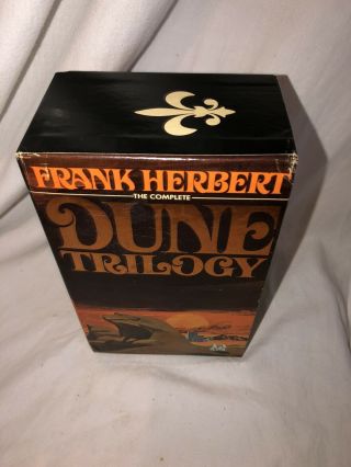 Frank Herbert DUNE Trilogy BOXED Set PB.  1975 Later Print,  Destination Void 3