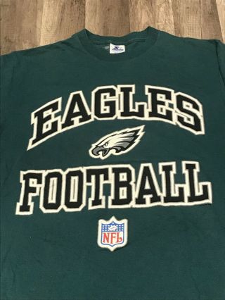 Vintage 1995 Starter Nfl Philadelphia Eagles Football T - Shirt Sz M Usa Wentz
