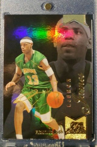 2014 Sp Authentic Flair Update Row1 Lebron James 120 Refractor Gold Auto