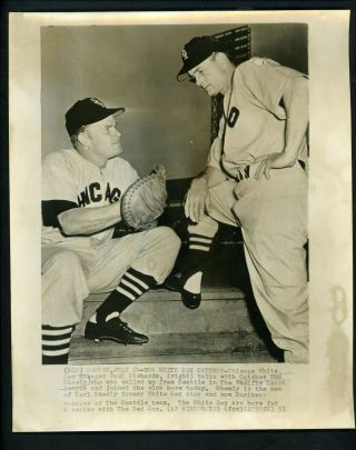 Paul Richards & Bud Sheely 1951 Press Photo Chicago White Sox