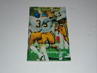1982 San Jose State College Football Media Guide Ex Box 33