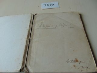 1921 HANDWRITTEN MANUSCRIPT BOOK DISPENSING PAPERS CHEMIST PHARMACY MORGAN BATH 3