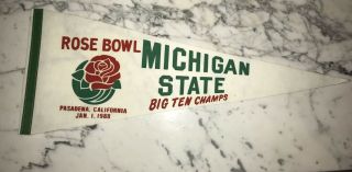 Michigan State 1988 Rose Bowl Pennant