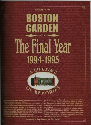 1994 - 95 Boston Garden Banner Years LTD EDITION D Bruins Celtics WWE JFK Beanpot 2