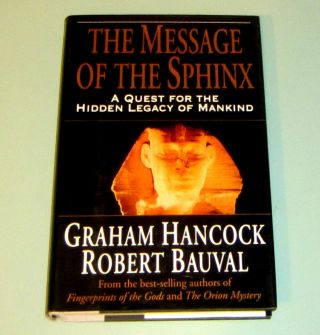 Signed By Graham Hancock Message Of Sphinx Egypt Pyramid Freemason Robert Bauval