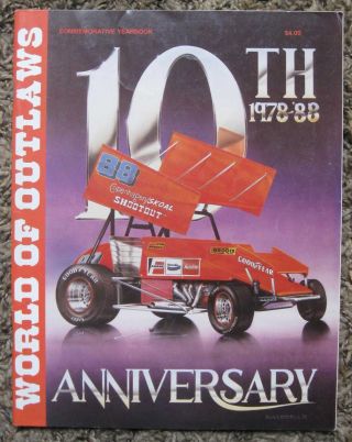 Yearbook: World Of Outlaws 1988.  1987 Season.  Sprint Car Racing.  Program.