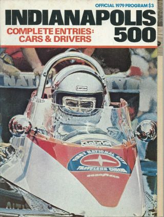 1979 Indy 500 Official Program Of Indianapolis Race With Fold Out Cover