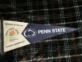2017 Penn State Nittany Lions Game Day Rose Bowl Pennant Big Ten Ncaa