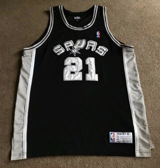 Men’s Nba San Antonio Spurs Tim Duncan Jersey Size 2xl Fits Medium